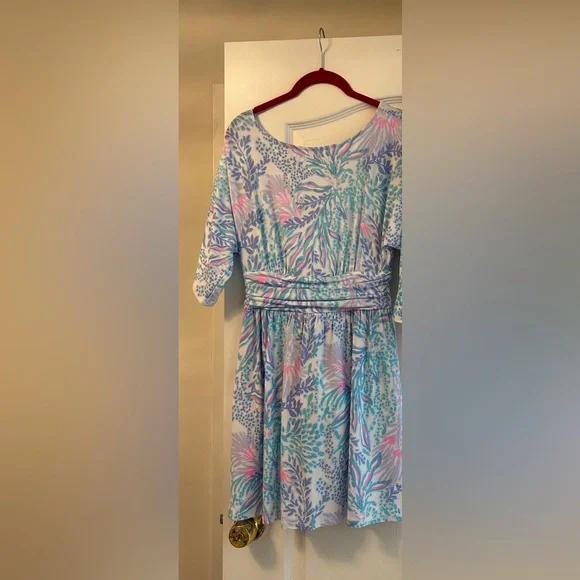 Women's Blue and Pink Parigi Romper - Picture 3 of 3